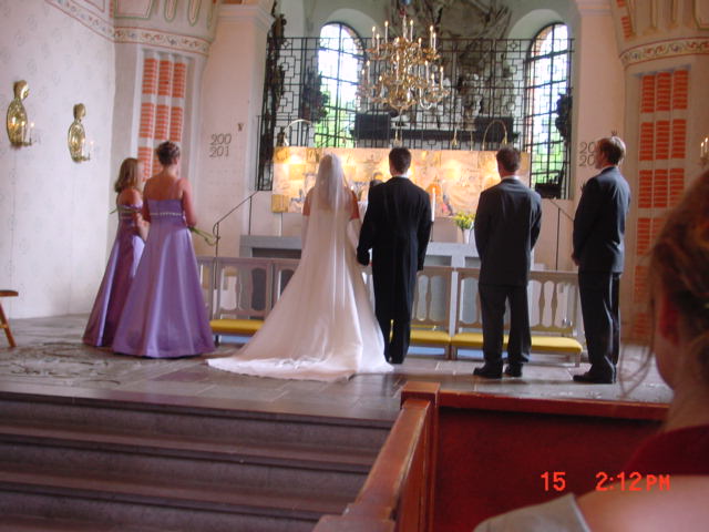 Bild: Bröllop i Österhaninge Kyrka