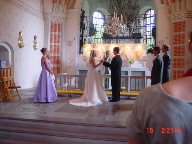 Bild: Bröllop i Österhaninge Kyrka