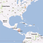 Karta över Nicaragua